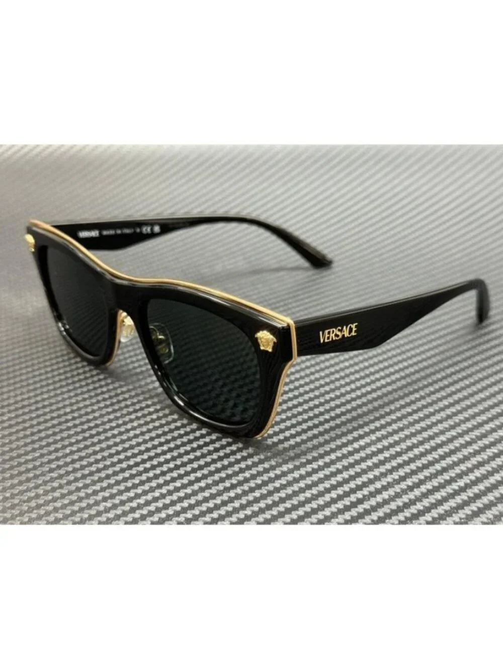 New Versace Men  Black Sunglasses 53-18-145